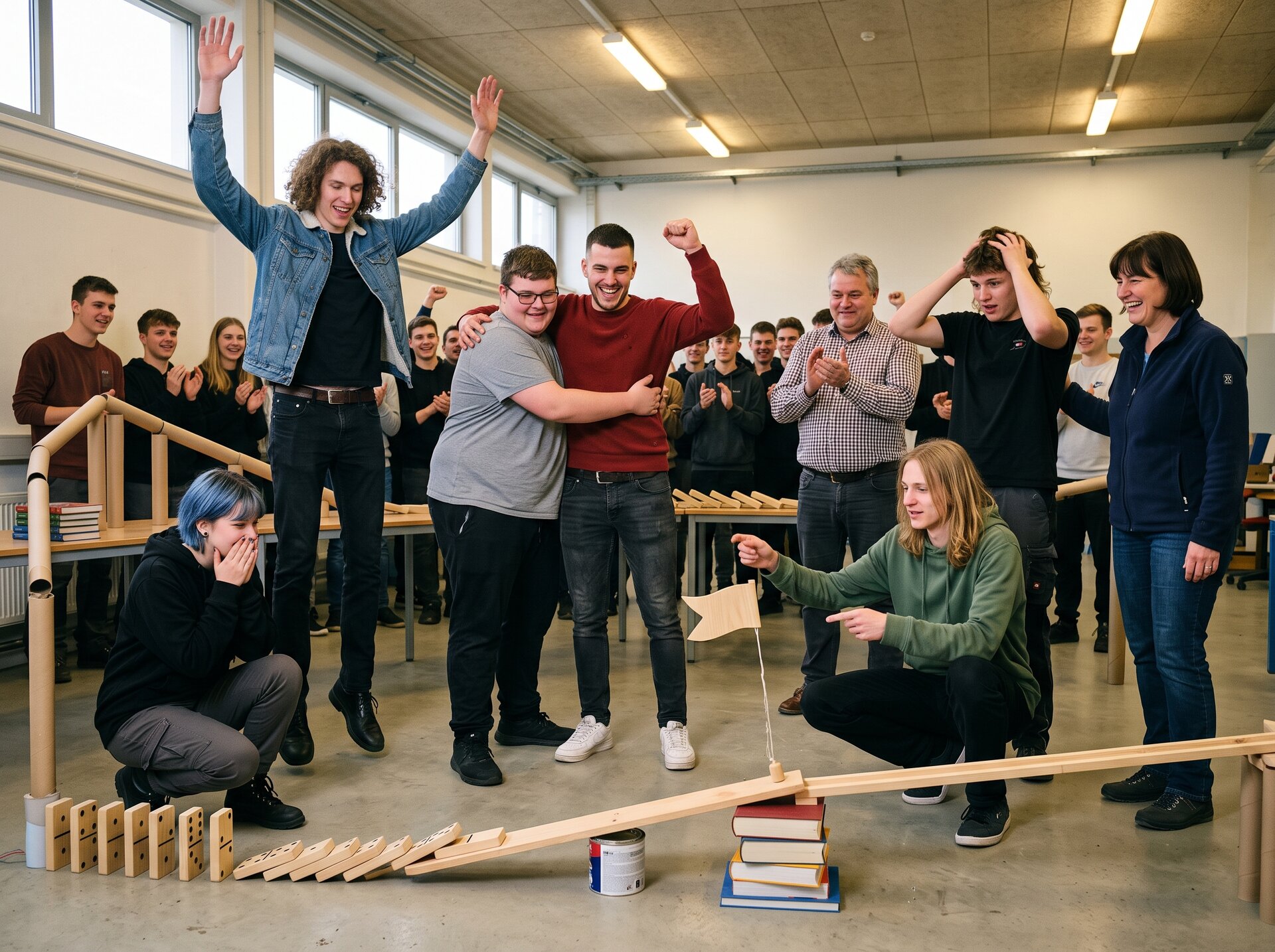 Ankommen im Team (KI-generiertes Symbolbild)
