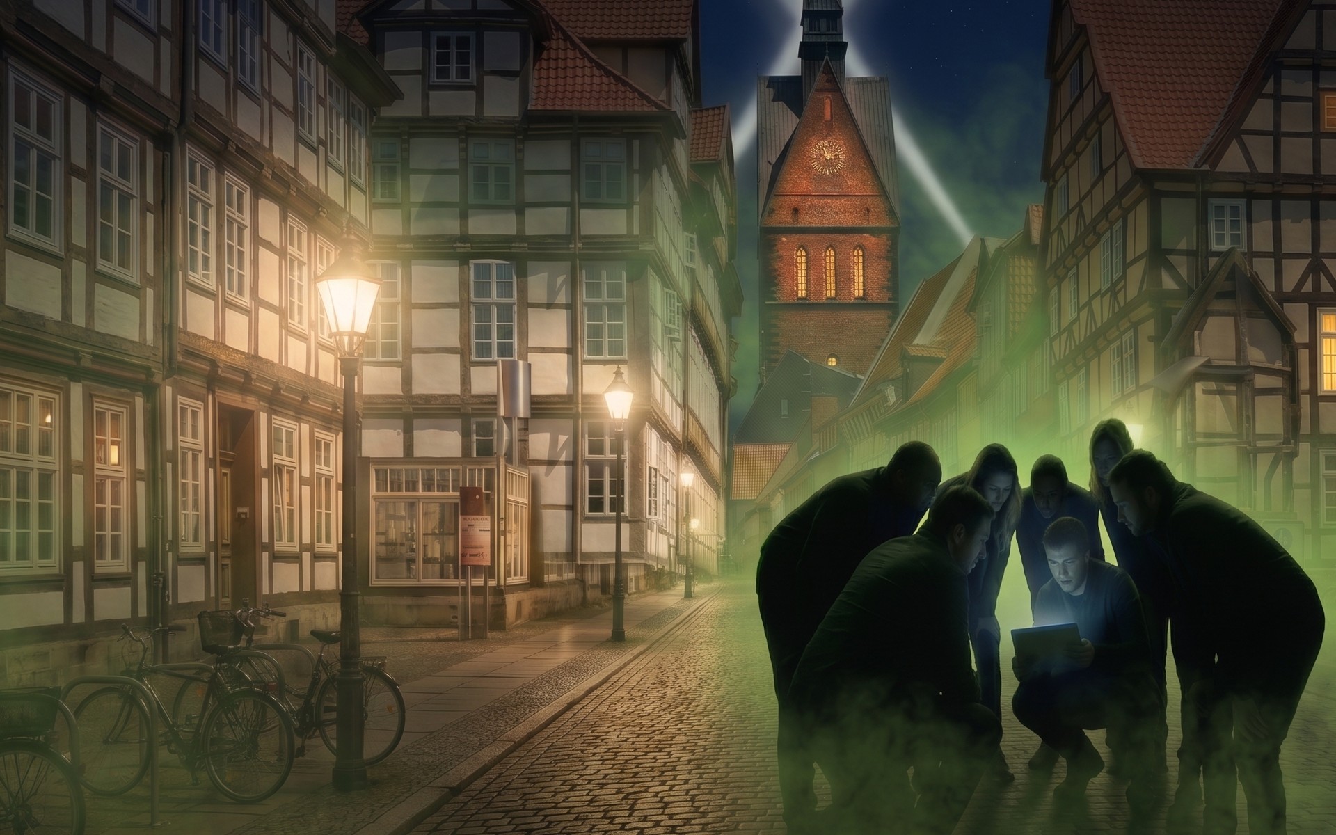 Escape the City in Hannover: Der Koffer öffnet sich nur, wenn das Team die Altstadt liest.