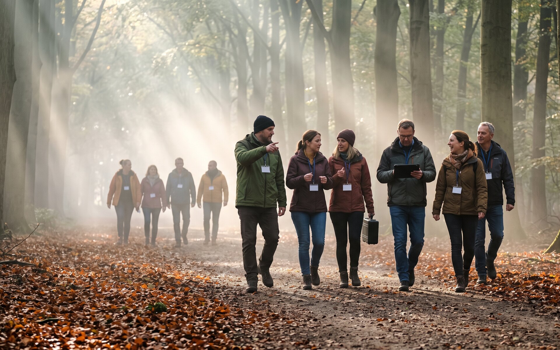 Escape the Forest just outside Dortmund: puzzles, map and rope instead of a seminar room.