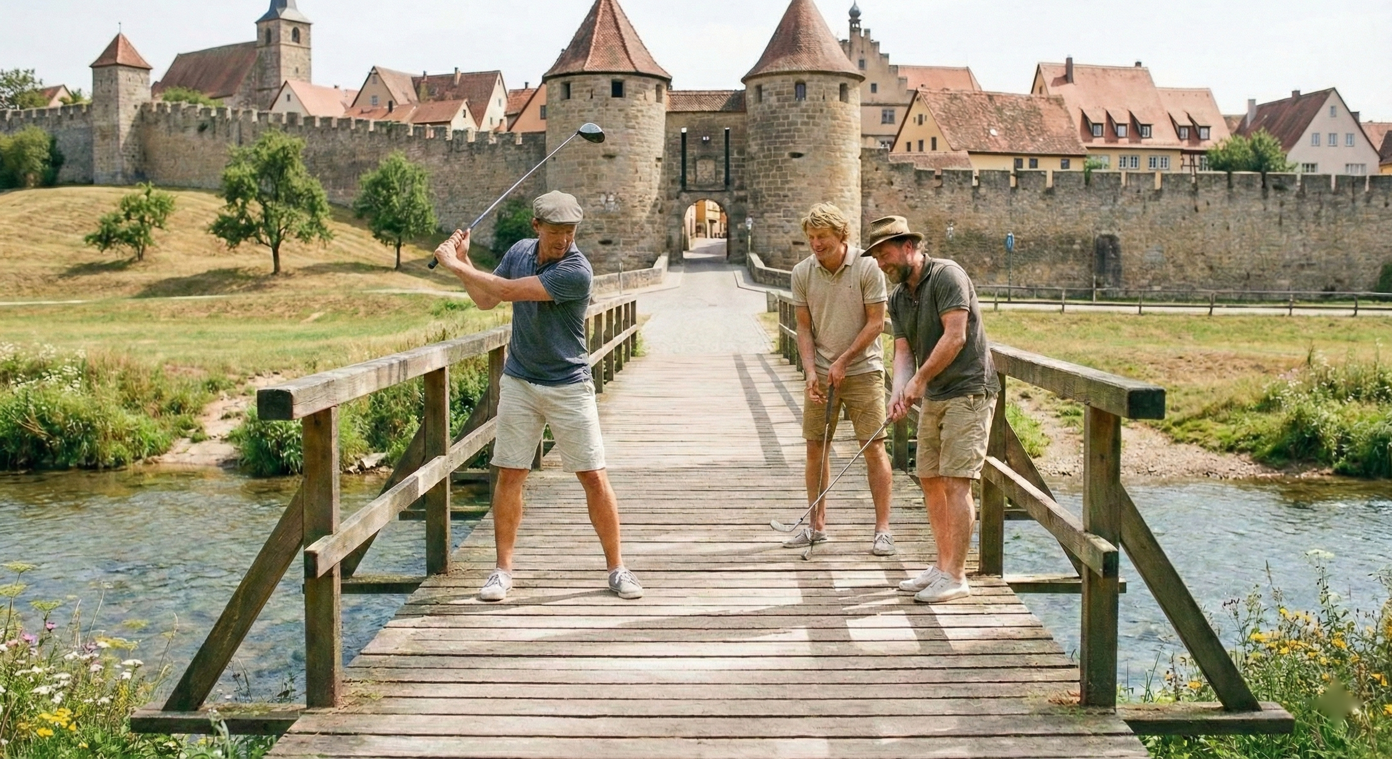 Crossgolf: Outdoor während des Teamevents