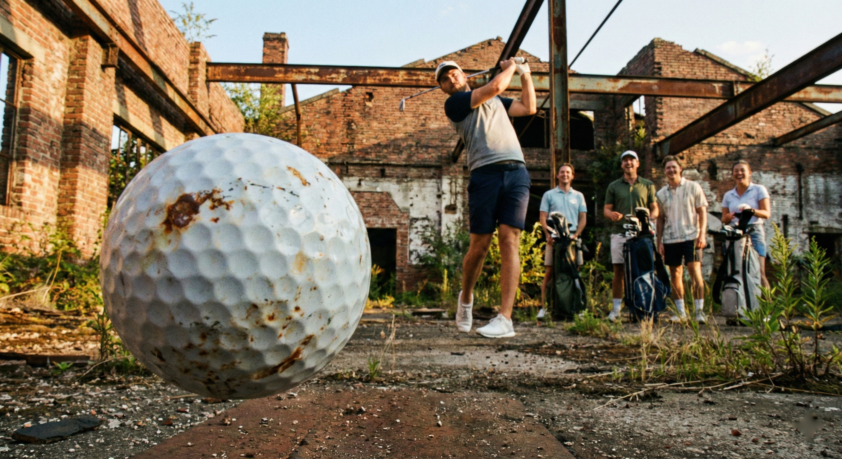 Team beim Crossgolf - Impression vom Eventtag