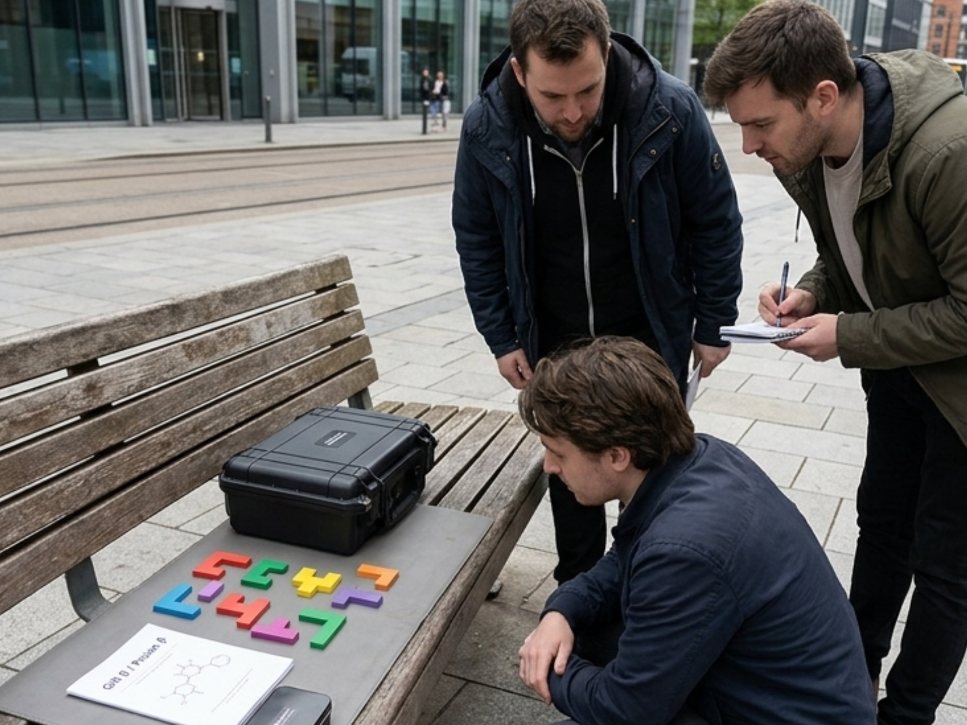 Escape the City: follow clues during the team event