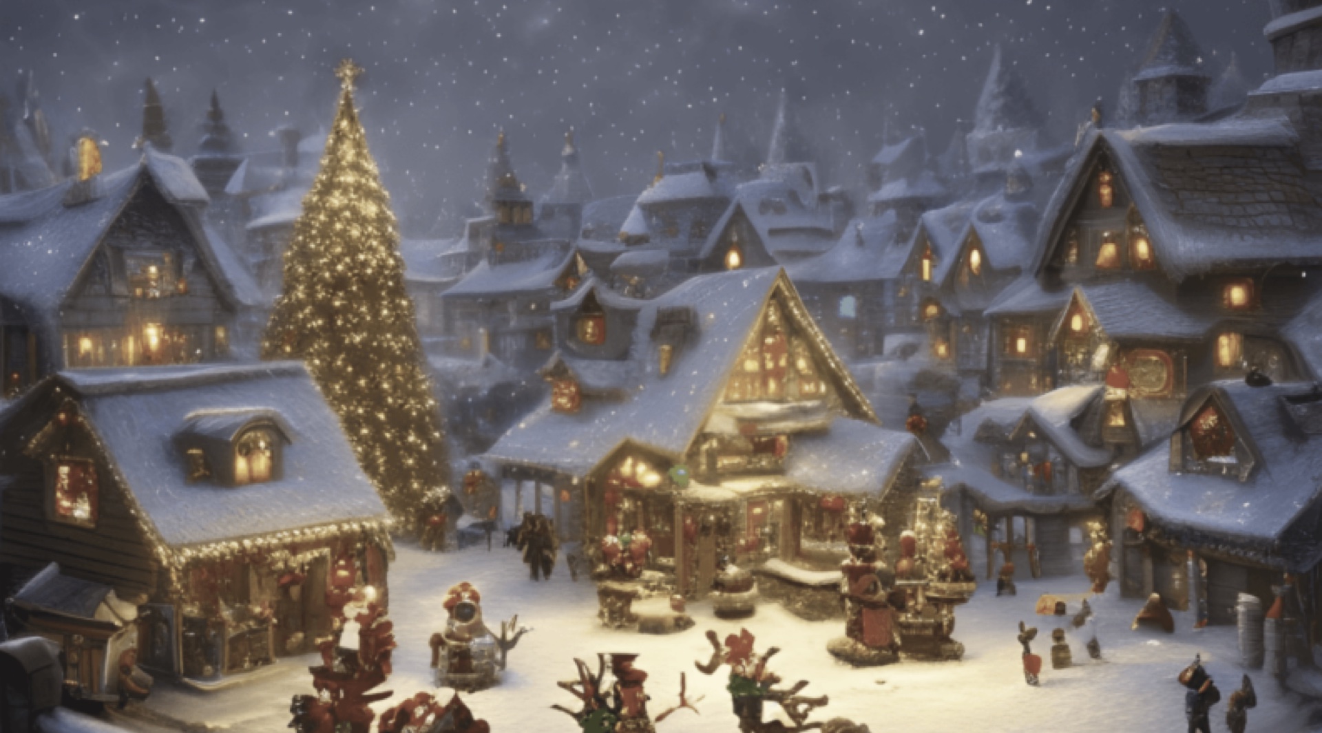Save Christmas: Christmas during the team event (AI-generated illustrative image)