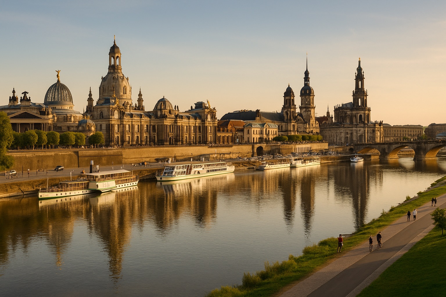 Blick über Dresden – hier finden unsere Teamevents statt.