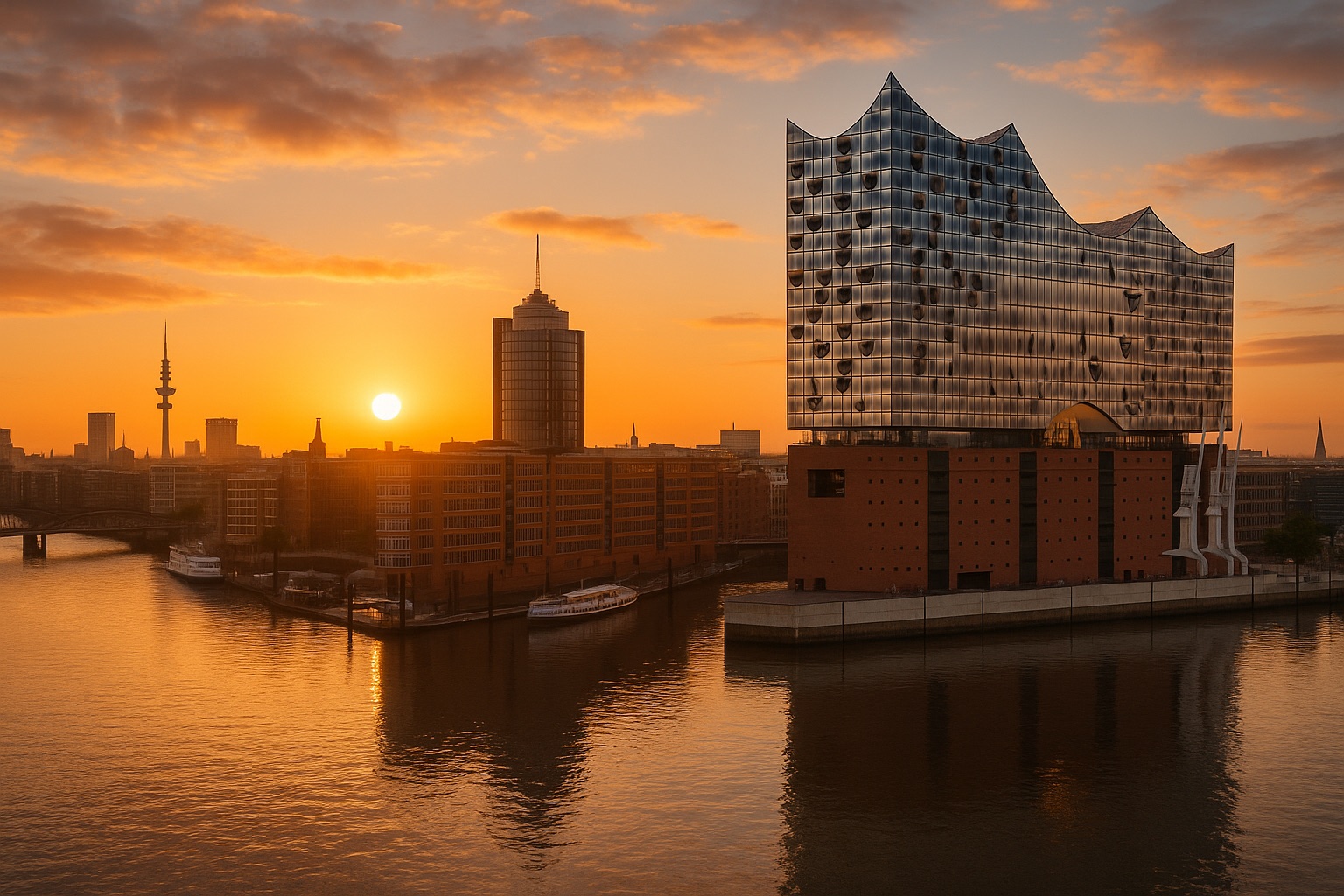 A view across Hamburg – where our team events take place.
