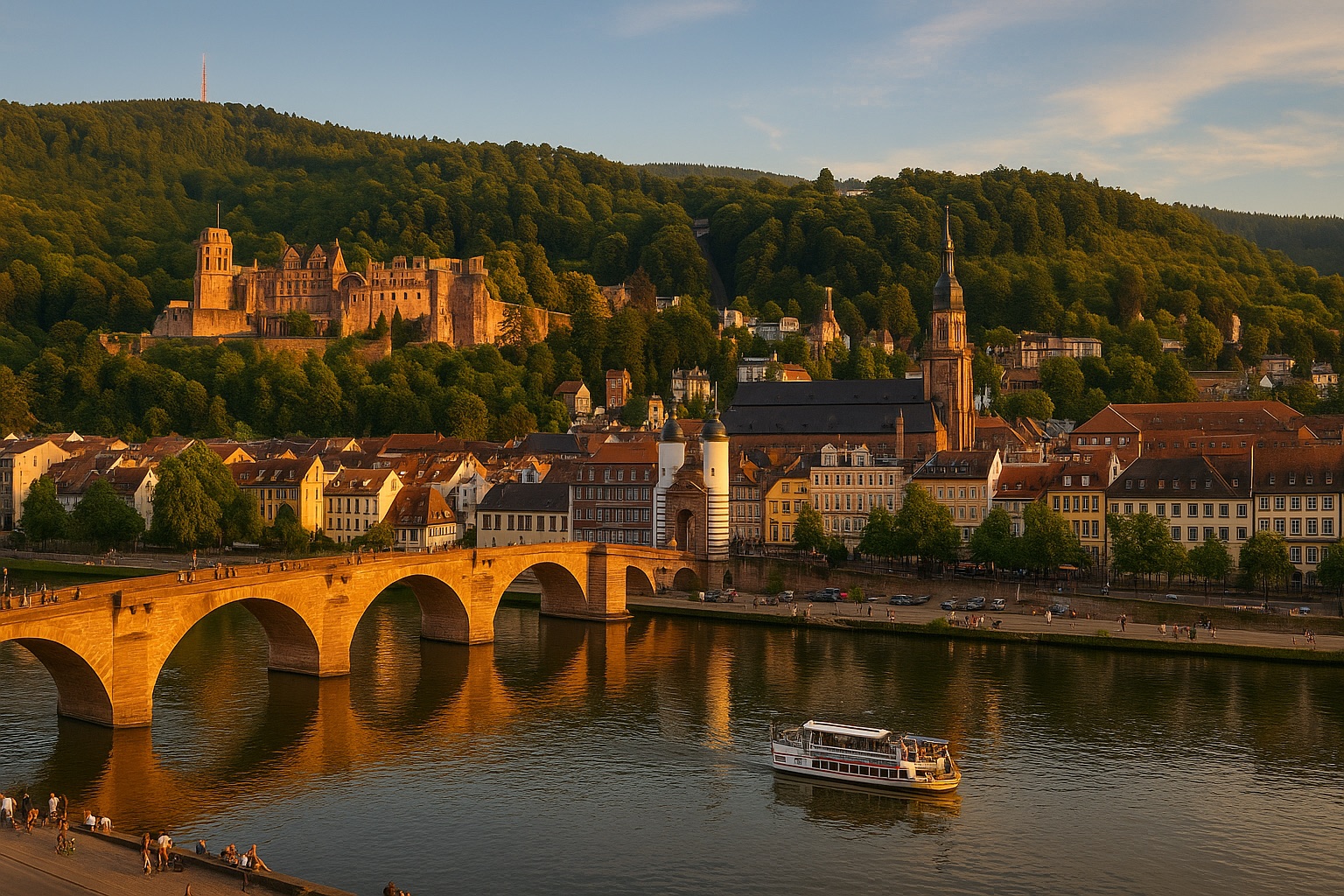 A view across Heidelberg – where our team events take place.