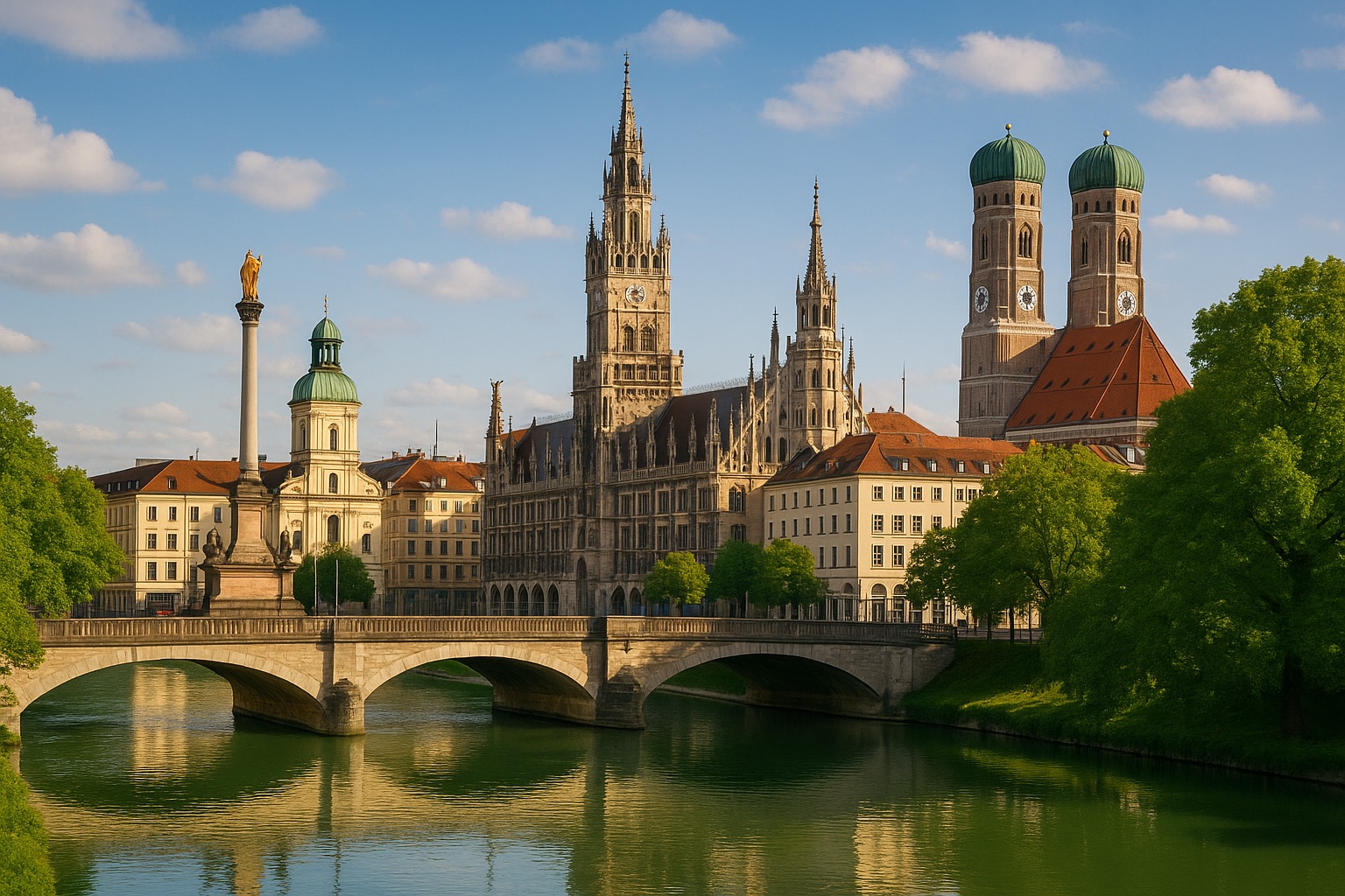 Blick über München – hier finden unsere Teamevents statt.