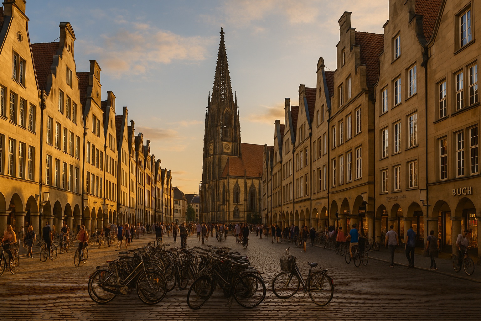 Blick über Münster – hier finden unsere Teamevents statt.