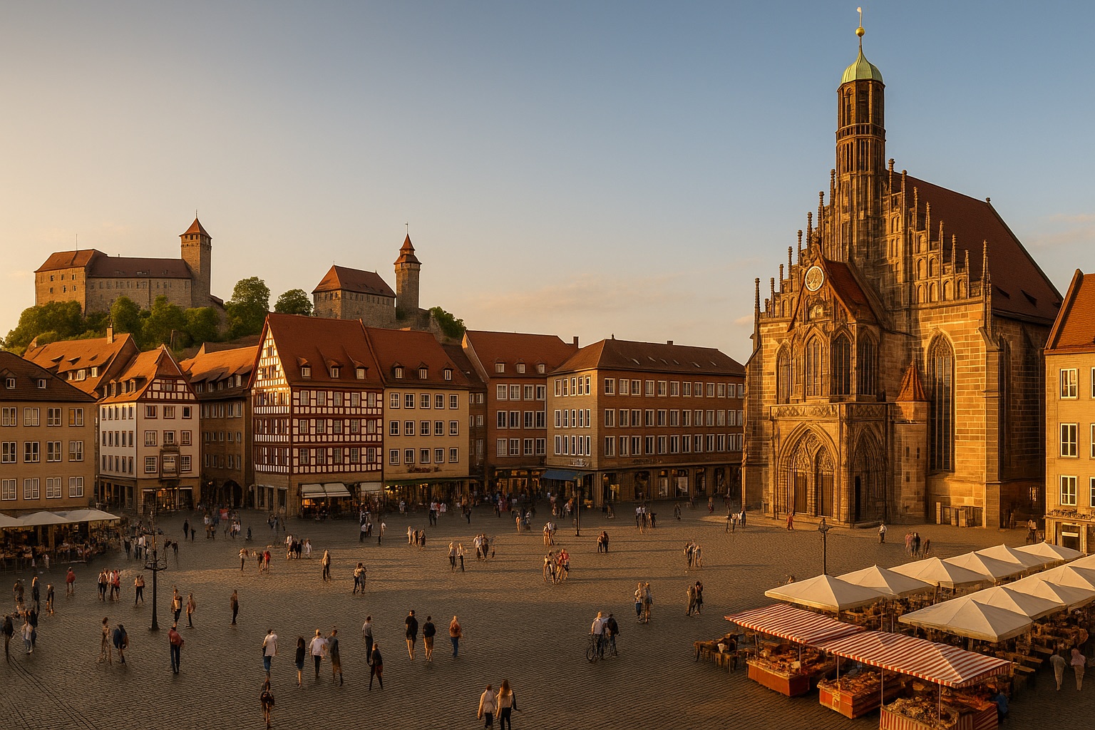 Blick über Nürnberg – hier finden unsere Teamevents statt.