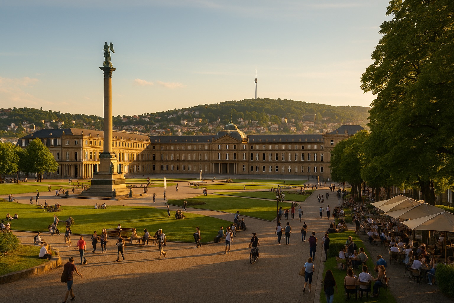 Blick über Stuttgart – hier finden unsere Teamevents statt.