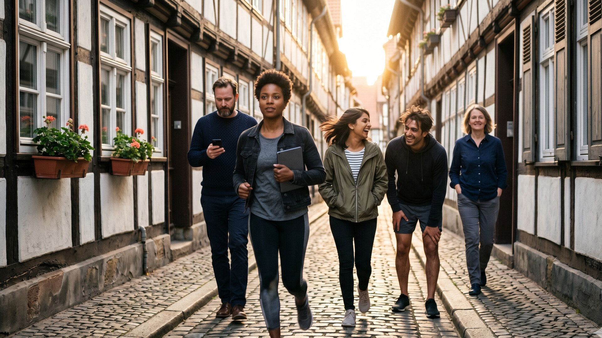 GPS Stadtrallye Hannover: Teams unterwegs in der Stadt (KI-generiertes Symbolbild)